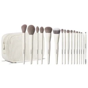 set de 16 brochas para rostro y ojos ready, set, pro