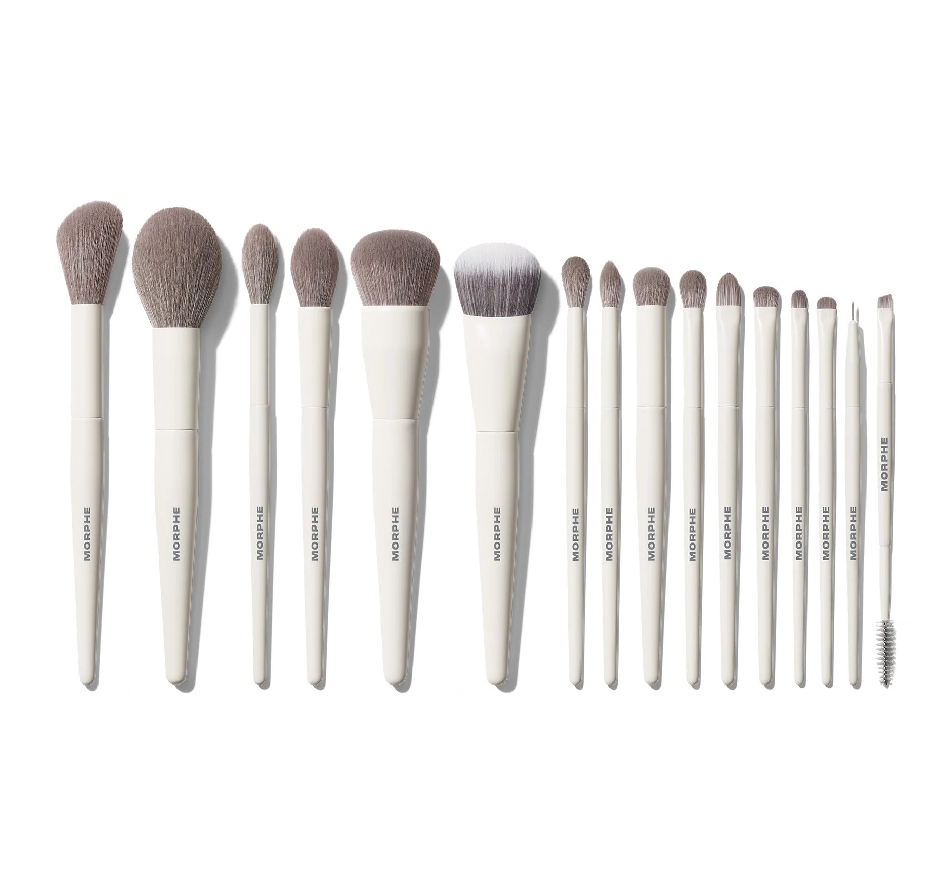 set de 16 brochas para rostro y ojos ready, set, pro set de 16 brochas para rostro y ojos ready, set, pro